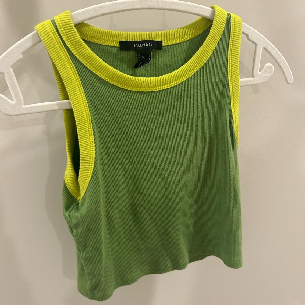 Forever 21 Lime and Chartreuse Tank Top